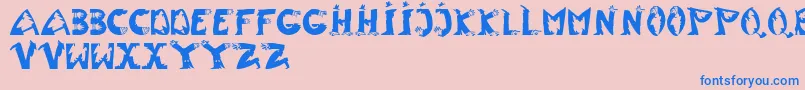 TypentypoLt Font – Blue Fonts on Pink Background