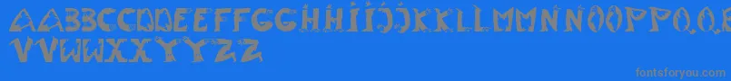 TypentypoLt Font – Gray Fonts on Blue Background