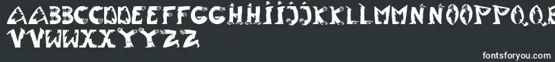 Шрифт TypentypoLt – белые шрифты на чёрном фоне