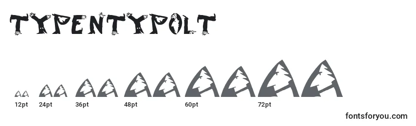 TypentypoLt Font Sizes