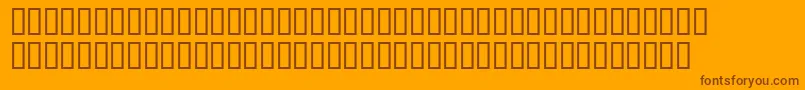 Saltintorettosh Font – Brown Fonts on Orange Background