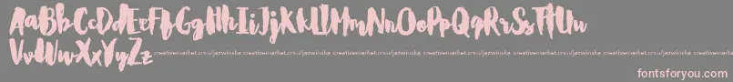 CarlitosDemo Font – Pink Fonts on Gray Background