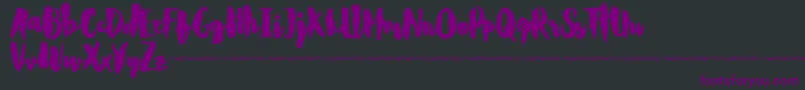 Шрифт CarlitosDemo – фиолетовые шрифты на чёрном фоне