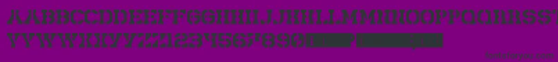 RickLobster Font – Black Fonts on Purple Background