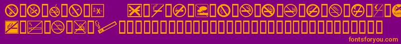 Lisätietoja Nosmoking-fontista Nosmoking-fontti – oranssit fontit violetilla taustalla