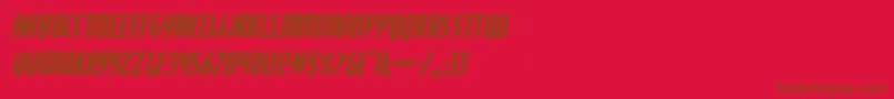 Zollernrotal Font – Brown Fonts on Red Background