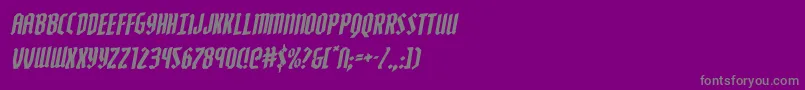 Police Zollernrotal – polices grises sur fond violet