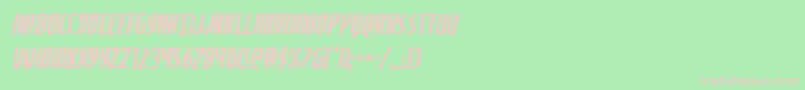 Zollernrotal Font – Pink Fonts on Green Background