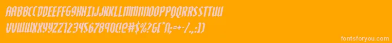 Police Zollernrotal – polices roses sur fond orange