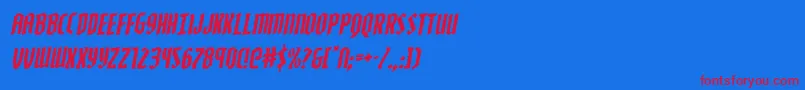 Police Zollernrotal – polices rouges sur fond bleu