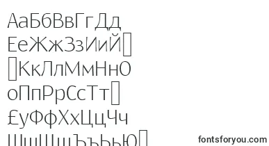 ResagokrLight font – bulgarian Fonts