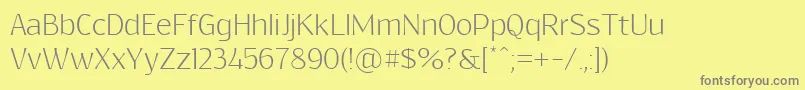 Więcej informacji o czcionce ResagokrLight Czcionka ResagokrLight – szare czcionki na żółtym tle