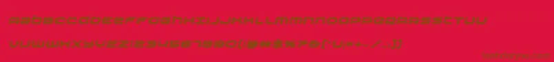 Nextwaveboldital-fontti – ruskeat fontit punaisella taustalla