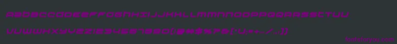 Шрифт Nextwaveboldital – фиолетовые шрифты на чёрном фоне