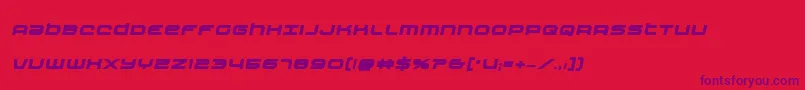 Nextwaveboldital Font – Purple Fonts on Red Background