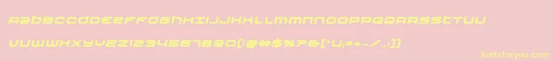 Nextwaveboldital Font – Yellow Fonts on Pink Background
