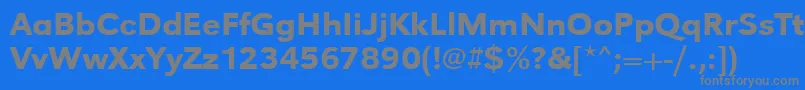 Urwgrotesktmedwid Font – Gray Fonts on Blue Background