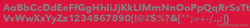 Urwgrotesktmedwid Font – Gray Fonts on Red Background