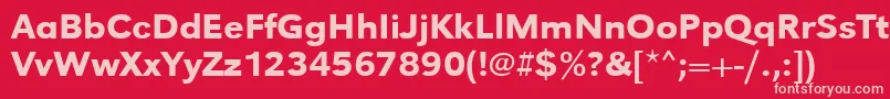 Подробнее о шрифте Urwgrotesktmedwid Шрифт Urwgrotesktmedwid – розовые шрифты на красном фоне