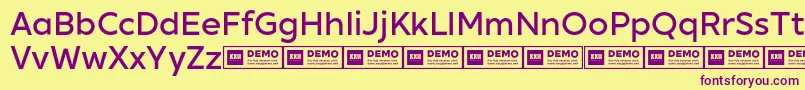 Más sobre la fuente XxiigeomdemoMedium fuente XxiigeomdemoMedium – Fuentes Moradas Sobre Fondo Amarillo