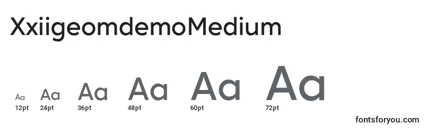 Размеры шрифта XxiigeomdemoMedium