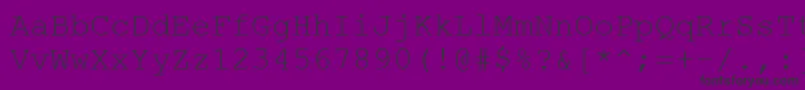Courtierc-fontti – mustat fontit violetilla taustalla