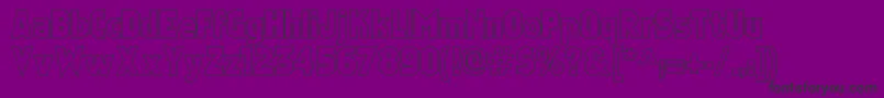 Faktosoutline Font – Black Fonts on Purple Background