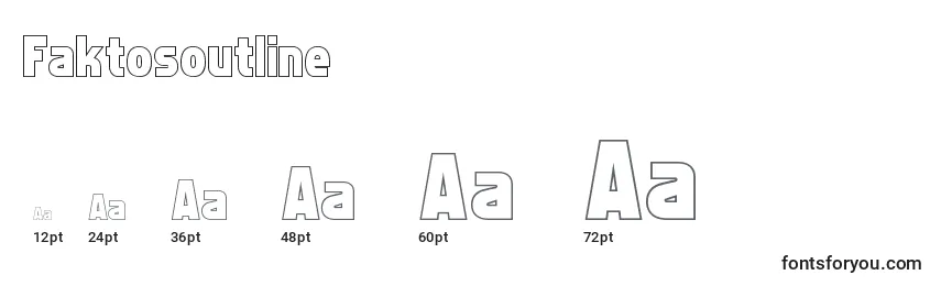 Faktosoutline Font Sizes