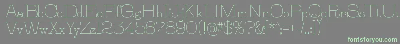 JillsvilleRegular Font – Green Fonts on Gray Background