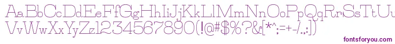 JillsvilleRegular Font – Purple Fonts on White Background