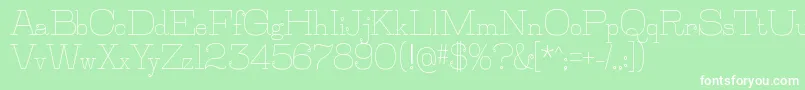 JillsvilleRegular Font – White Fonts on Green Background