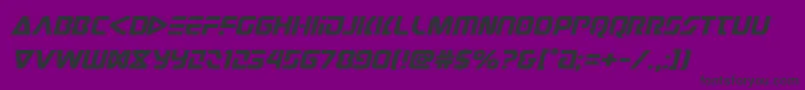 Judgev2expandital Font – Black Fonts on Purple Background