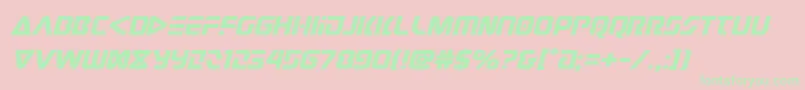 Judgev2expandital Font – Green Fonts on Pink Background