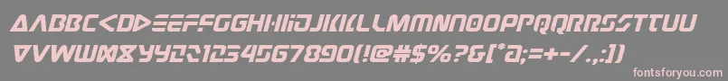 Judgev2expandital Font – Pink Fonts on Gray Background