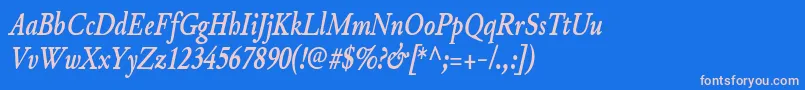 fuente JunicodeBolditaliccondensed – Fuentes Rosadas Sobre Fondo Azul