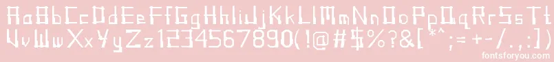 AngklungRegular Font – White Fonts on Pink Background