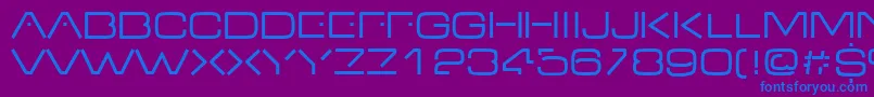 Vdub Font – Blue Fonts on Purple Background