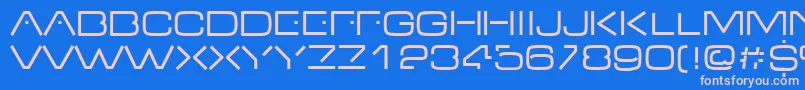 Vdub Font – Pink Fonts on Blue Background