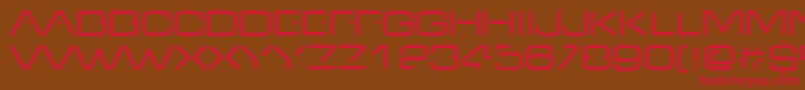 Vdub Font – Red Fonts on Brown Background
