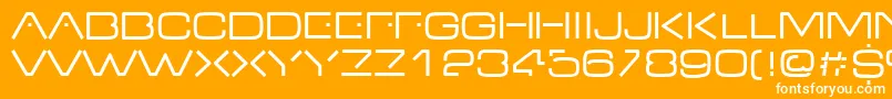 Vdub Font – White Fonts on Orange Background