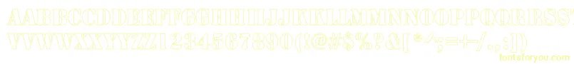 RudyHollow Font – Yellow Fonts