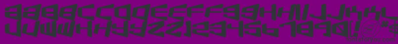 Beamship Font – Black Fonts on Purple Background