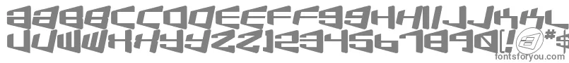 Шрифт Beamship – серые шрифты на белом фоне