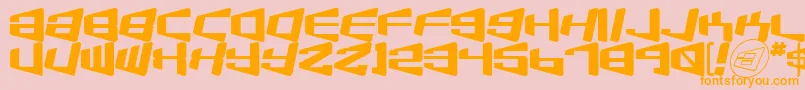 fuente Beamship – Fuentes Naranjas Sobre Fondo Rosa