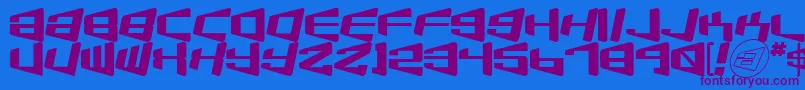 More about Beamship Font Beamship Font – Purple Fonts on Blue Background