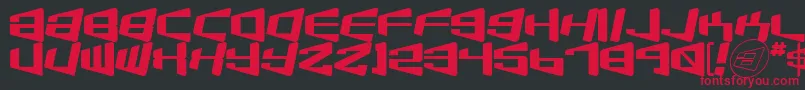 Beamship Font – Red Fonts on Black Background