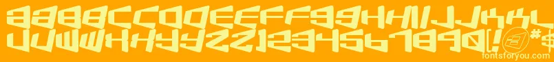 Więcej informacji o czcionce Beamship Czcionka Beamship – żółte czcionki na pomarańczowym tle