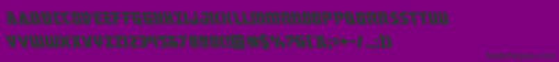 Masterbreakerleft Font – Black Fonts on Purple Background