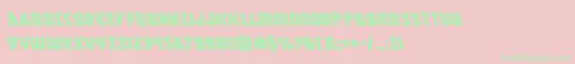 Masterbreakerleft Font – Green Fonts on Pink Background