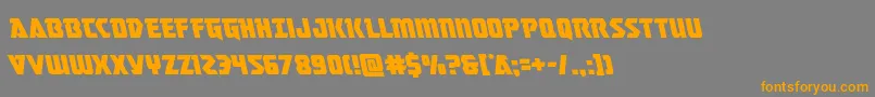 Masterbreakerleft Font – Orange Fonts on Gray Background